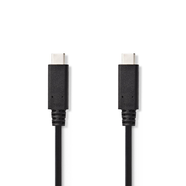 Nedis USB-Kabel | USB 3.2 Gen 2 | USB-C™ Male | USB-C™ Male | 15 W | 10 Gbps | Vernikkeld | 1.00 m | Rond | PVC | Zwart | Label in de groep COMPUTERS & RANDAPPARATUUR / Computerkabels / USB / USB-C bij TP E-commerce Nordic AB (C66164)