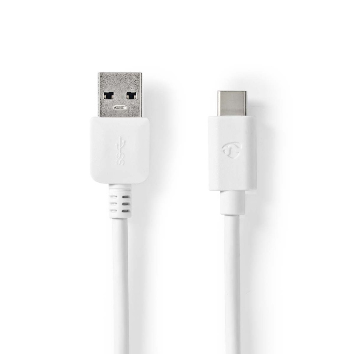 Nedis USB-Kabel | USB 3.2 Gen 1 | USB-A Male | USB-C™ Male | 60 W | 5 Gbps | Vernikkeld | 1.00 m | Rond | PVC | Wit | Doos in de groep COMPUTERS & RANDAPPARATUUR / Computerkabels / USB / USB-C bij TP E-commerce Nordic AB (C66167)