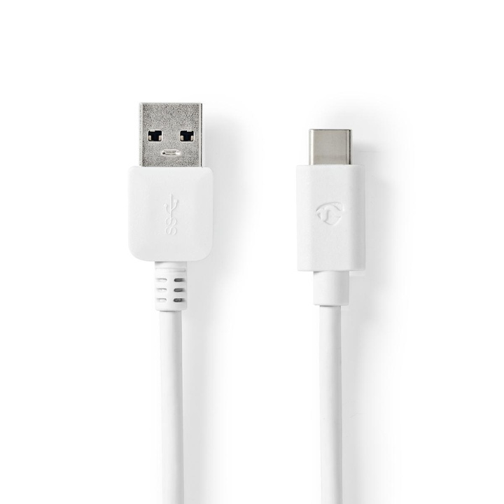 Nedis USB-Kabel | USB 3.2 Gen 1 | USB-A Male | USB-C™ Male | 60 W | 5 Gbps | Vernikkeld | 2.00 m | Rond | PVC | Wit | Doos in de groep COMPUTERS & RANDAPPARATUUR / Computerkabels / USB / USB-C bij TP E-commerce Nordic AB (C66168)