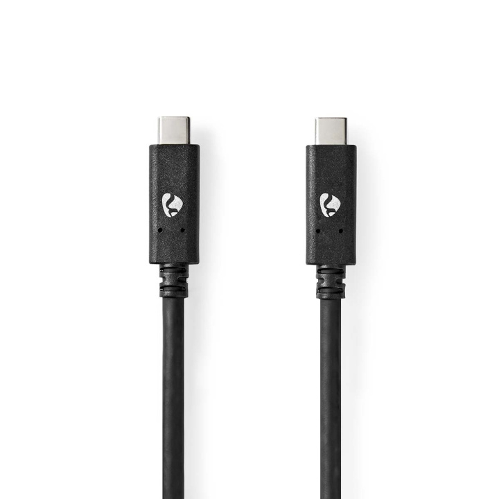 Nedis USB-Kabel | USB 3.2 Gen 2 | USB-C™ Male | USB-C™ Male | 100 W | 4K@60Hz | 10 Gbps | Vernikkeld | 1.00 m | Rond | PVC | Zwart | Doos in de groep COMPUTERS & RANDAPPARATUUR / Computerkabels / USB / USB-C bij TP E-commerce Nordic AB (C66171)