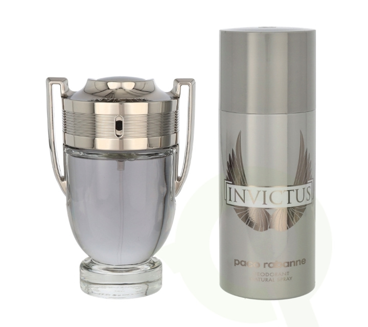 Paco Rabanne Invictus Giftset 250 ml Edt Spray 100ml/Deo Spray 150ml in de groep BEAUTY & HEALTH / Cadeausets / Cadeausets voor hem bij TP E-commerce Nordic AB (C66255)