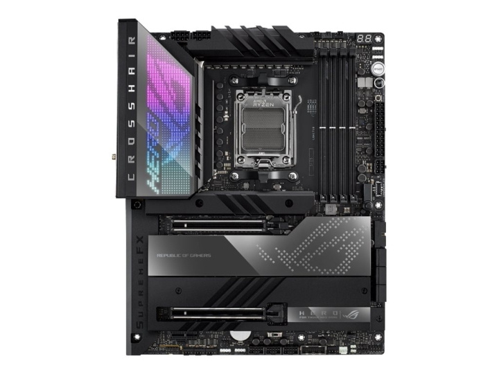 ASUS ROG CROSSHAIR X670E HERO ATX AM5 AMD X670 in de groep COMPUTERS & RANDAPPARATUUR / Computeronderdelen / Moederbord bij TP E-commerce Nordic AB (C66329)