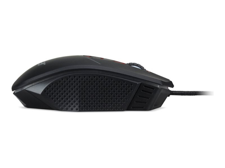 Acer Nitro Mouse (NMW120) Optiskt kablage Svart Röd in de groep COMPUTERS & RANDAPPARATUUR / Muizen en toetsenborden / Muizen / Met kabel bij TP E-commerce Nordic AB (C66406)