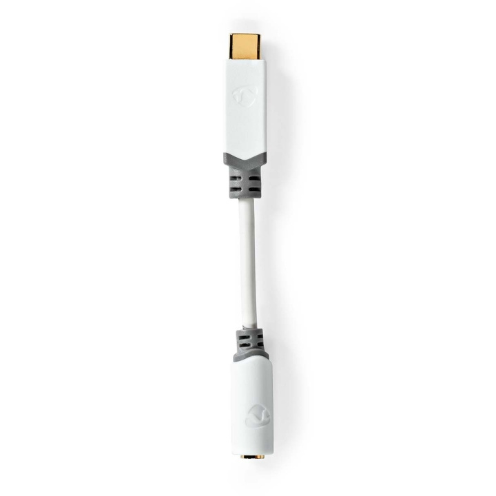 Nedis USB-C™ Adapter | USB 2.0 | USB-C™ Male | 3,5 mm Female | 0.10 m | Rond | Verguld | PVC | Wit | Doos in de groep COMPUTERS & RANDAPPARATUUR / Computerkabels / USB / USB-C bij TP E-commerce Nordic AB (C66641)