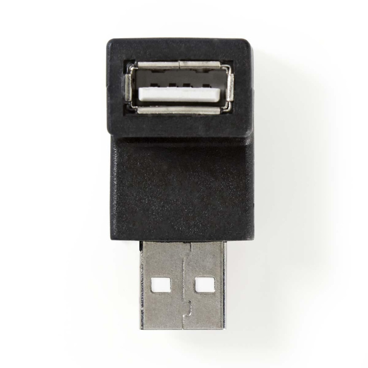 Nedis USB-A Adapter | USB 2.0 | USB-A Male | USB-A Female | 480 Mbps | Rond | Vernikkeld | PVC | Zwart | Doos in de groep COMPUTERS & RANDAPPARATUUR / Computerkabels / USB / USB-A bij TP E-commerce Nordic AB (C66650)