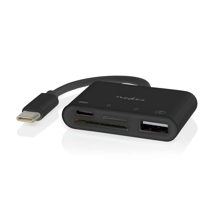 Nedis USB-Hub | 1x USB-C™ | 1x USB A / 1x USB-C™ | 4-Poorts poort(en) | USB 2.0 | USB Gevoed | SD & MicroSD in de groep SMARTPHONE & TABLETS / Opladers & Kabels / Adapters bij TP E-commerce Nordic AB (C66656)