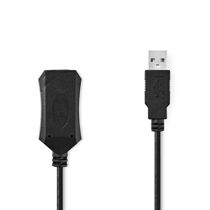 Nedis Actieve USB-Kabel | USB 2.0 | USB-A Male | USB-A Female | 480 Mbps | 10.0 m | Rond | Vernikkeld | PVC | Koper | Label in de groep COMPUTERS & RANDAPPARATUUR / Computerkabels / USB / USB-A bij TP E-commerce Nordic AB (C66667)