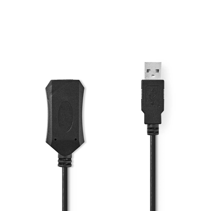 Nedis Actieve USB-Kabel | USB 2.0 | USB-A Male | USB-A Female | 480 Mbps | 20.0 m | Rond | Vernikkeld | PVC | Koper | Label in de groep COMPUTERS & RANDAPPARATUUR / Computerkabels / USB / USB-A bij TP E-commerce Nordic AB (C66668)