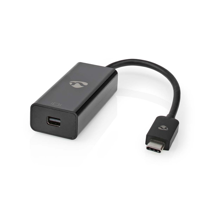 Nedis USB-C™ Adapter | USB 3.2 Gen 1 | USB-C™ Male | Mini DisplayPort Female | 8K@60Hz | 0.20 m | Rond | Vernikkeld | PVC | Zwart | Polybag in de groep SMARTPHONE & TABLETS / Opladers & Kabels / Adapters bij TP E-commerce Nordic AB (C66673)