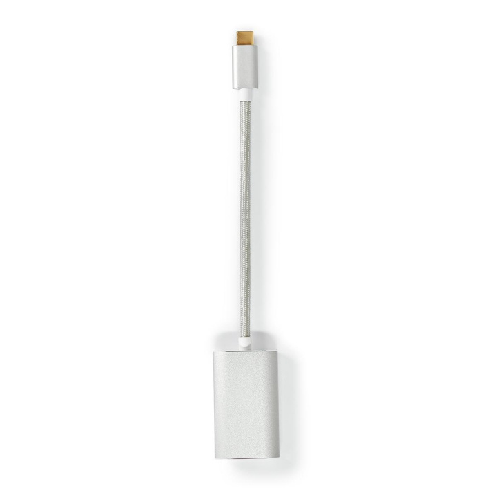 Nedis USB-C™ Adapter | USB 3.2 Gen 1 | USB-C™ Male | Mini DisplayPort Female | Power delivery | 0.20 m | Rond | Verguld | Gevlochten / Nylon | Zilver | Cover Window Box in de groep SMARTPHONE & TABLETS / Opladers & Kabels / Adapters bij TP E-commerce Nordic AB (C66677)