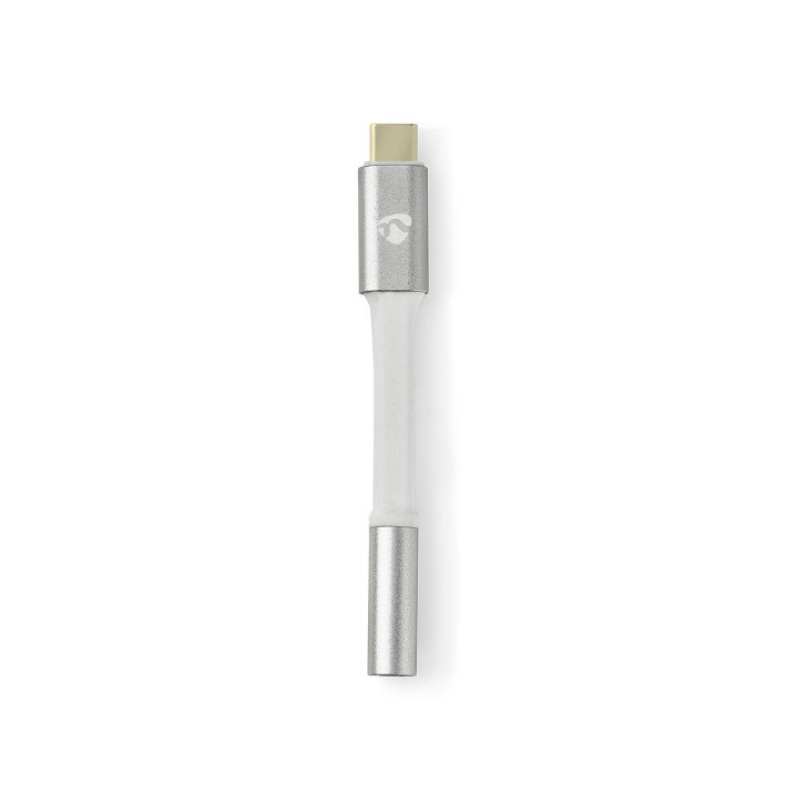 Nedis USB-C™ Adapter | USB 2.0 | USB-C™ Male | 3,5 mm Female | 0.08 m | Rond | Verguld | Gevlochten / Nylon | Wit / Zilver | Cover Window Box in de groep COMPUTERS & RANDAPPARATUUR / Computerkabels / USB / USB-C bij TP E-commerce Nordic AB (C66679)