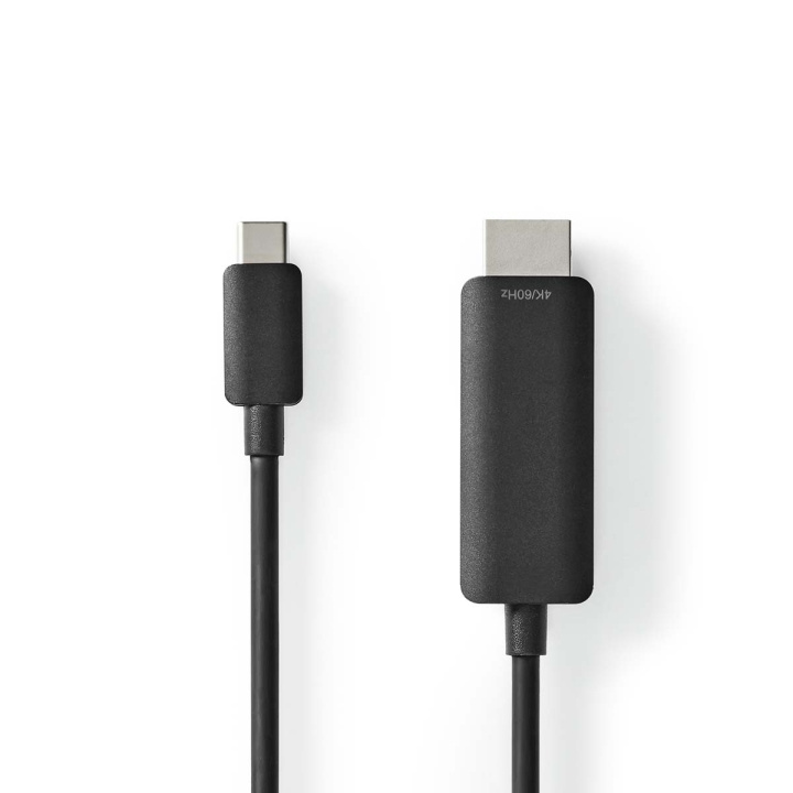 Nedis USB-C™ Adapter | USB 3.2 Gen 1 | USB-C™ Male | HDMI™ Connector | 4K@60Hz | 2.00 m | Rond | Vernikkeld | PVC | Zwart | Label in de groep COMPUTERS & RANDAPPARATUUR / Computerkabels / USB / USB-C bij TP E-commerce Nordic AB (C66684)