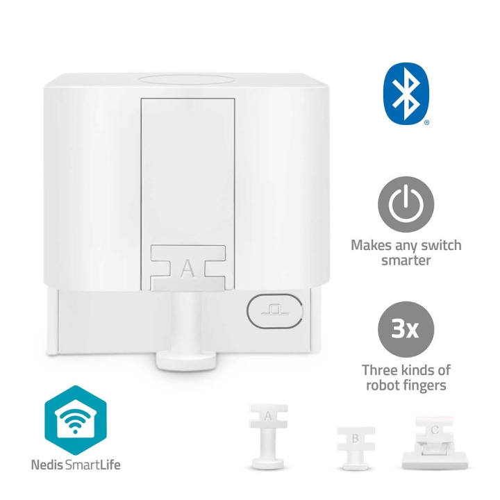 Nedis SmartLife-vingerrobot | CR2 | 1000 mAh | Bluetooth® | Drie soorten vingers in de groep HUISHOUDEN & TUIN / Smart home bij TP E-commerce Nordic AB (C66702)