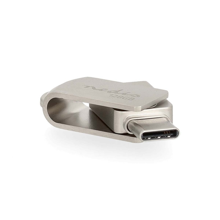 Nedis Flash Drive | 128 GB | USB-A / USB-C™ | Leessnelheid: 110 MB/s | Schrijfsnelheid: 30 MB/s in de groep HOME ELECTRONICS / Opslagmedia / USB-geheugen / Type C bij TP E-commerce Nordic AB (C66706)