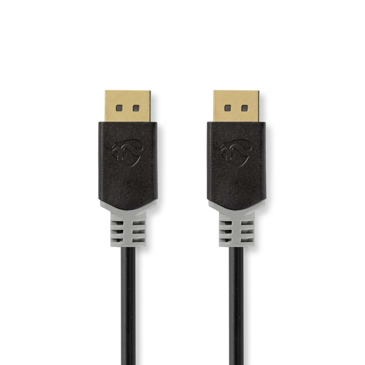 Nedis DisplayPort-Kabel | DisplayPort Male | DisplayPort Male | 8K@60Hz | Verguld | 2.00 m | Rond | PVC | Antraciet | Doos in de groep COMPUTERS & RANDAPPARATUUR / Computerkabels / DisplayPort / Kabels bij TP E-commerce Nordic AB (C66710)