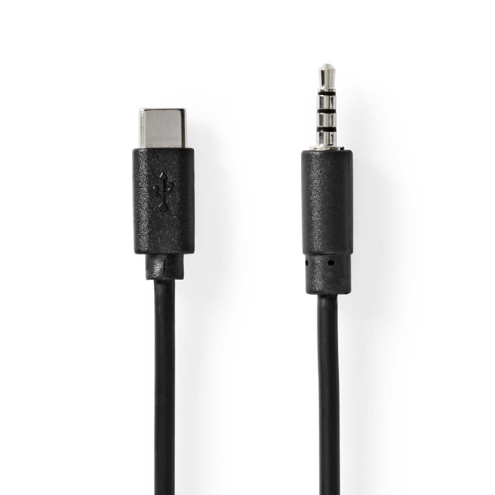 Nedis USB-C™ Adapter | USB 2.0 | USB-C™ Male | 3,5 mm Male | 1.00 m | Rond | Vernikkeld | Zwart | Label in de groep COMPUTERS & RANDAPPARATUUR / Computerkabels / USB / USB-C bij TP E-commerce Nordic AB (C66717)