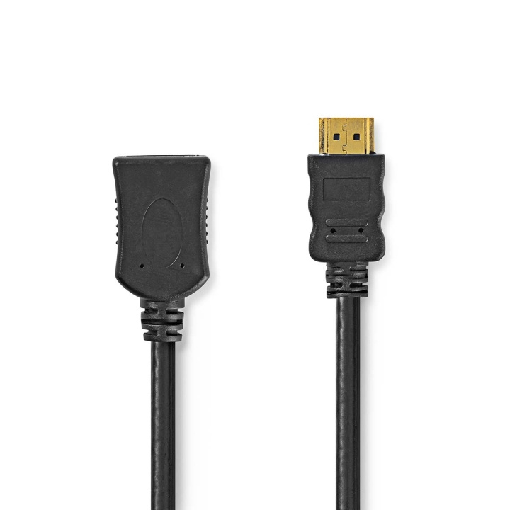 Nedis High Speed ​​HDMI™-Kabel met Ethernet | HDMI™ Connector | HDMI™ Output | 4K@30Hz | 10.2 Gbps | 2.00 m | Rond | PVC | Zwart | Label in de groep HOME ELECTRONICS / Kabels & Adapters / HDMI / Kabels bij TP E-commerce Nordic AB (C66736)