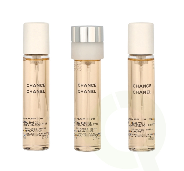 Chanel Chance Twist And Spray 60 ml 3x Edt Spray Refill 20Ml - Twist and Spray in de groep BEAUTY & HEALTH / Cadeausets / Cadeausets voor haar bij TP E-commerce Nordic AB (C66742)