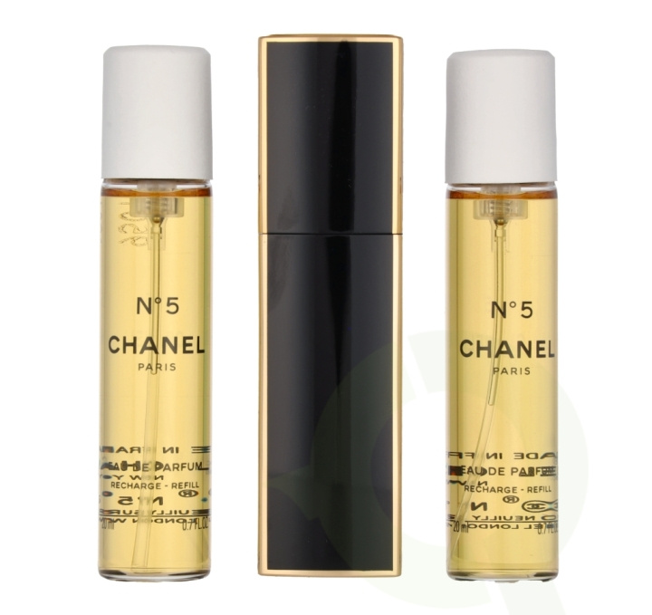 Chanel No 5 Giftset 60 ml 2x Edp Spray Refill 20Ml/1x Edp Spray 20Ml - Twist and Spray in de groep BEAUTY & HEALTH / Cadeausets / Cadeausets voor haar bij TP E-commerce Nordic AB (C66745)