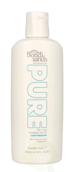 Bondi Sands Pure Self Tan Foaming Water 200 ml Light/Medium in de groep BEAUTY & HEALTH / Huidsverzorging / Zonnebank / Bruin zonder zon bij TP E-commerce Nordic AB (C66884)