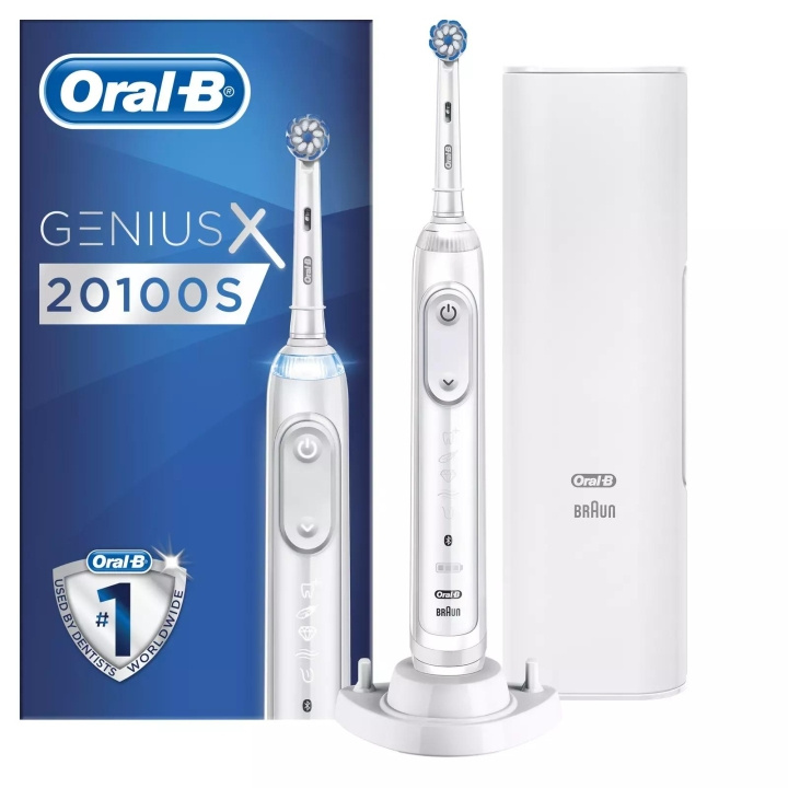 Oral B Electric Toothbrush Genius X 20100S White in de groep BEAUTY & HEALTH / Mondverzorging / Elektrische tandenborstels bij TP E-commerce Nordic AB (C66948)