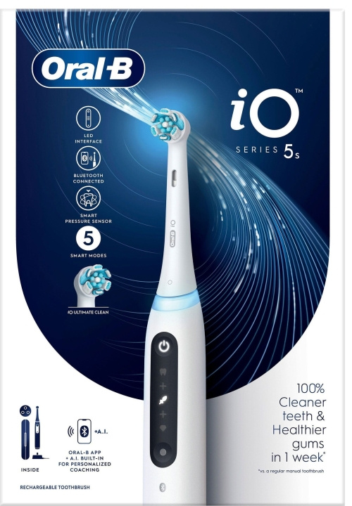 Oral B iO Series 5 White in de groep BEAUTY & HEALTH / Mondverzorging / Elektrische tandenborstels bij TP E-commerce Nordic AB (C66954)