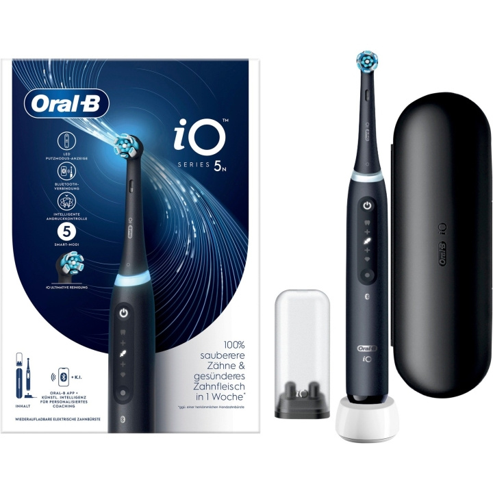 Oral B iO Series 5 (Matt Black) Elektrisk tandborste in de groep BEAUTY & HEALTH / Mondverzorging / Elektrische tandenborstels bij TP E-commerce Nordic AB (C66955)