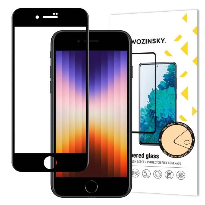 Wozinsky Skärmskydd 9H svart Apple iPhone SE 2022/SE 2020/8/7 in de groep SMARTPHONE & TABLETS / Mobielbescherming / Apple / Lippenstift bij TP E-commerce Nordic AB (C66964)