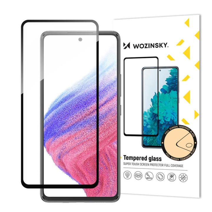 Wozinsky Skärmskydd 9H svart Samsung A54 5G in de groep SMARTPHONE & TABLETS / Mobielbescherming / Samsung bij TP E-commerce Nordic AB (C66978)