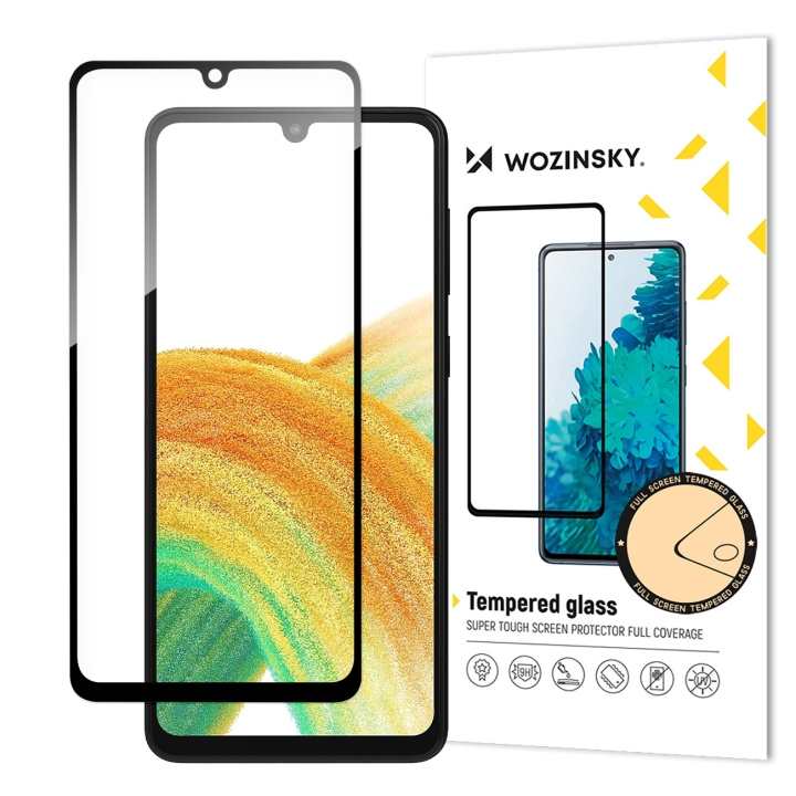 Wozinsky Skärmskydd 9H Svart Samsung Galaxy A34 5G in de groep SMARTPHONE & TABLETS / Mobielbescherming / Samsung bij TP E-commerce Nordic AB (C66981)