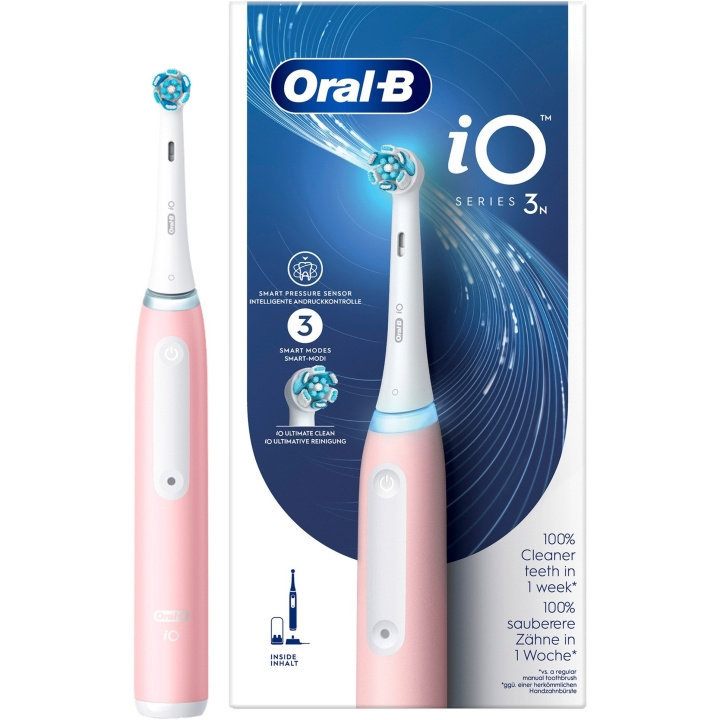 Oral B iO Series 3n Blush Pink electric toothbrush in de groep BEAUTY & HEALTH / Mondverzorging / Elektrische tandenborstels bij TP E-commerce Nordic AB (C67006)