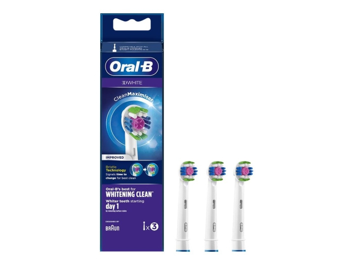 Oral B White Extra Toothbrush Head 3D White CleanMaximiser in de groep BEAUTY & HEALTH / Mondverzorging / Elektrische tandenborstelaccessoires bij TP E-commerce Nordic AB (C67039)