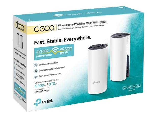 TP-Link Deco P9 Wi-Fi-system Desktop in de groep COMPUTERS & RANDAPPARATUUR / Netwerk / Routers bij TP E-commerce Nordic AB (C67193)