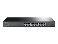 TP-Link JetStream TL-SG2428P Switch 24-port Gigabit PoE+ in de groep COMPUTERS & RANDAPPARATUUR / Netwerk / Schakelaars bij TP E-commerce Nordic AB (C67205)