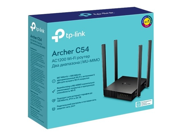 TP-Link Archer C54 Wireless router Desktop in de groep COMPUTERS & RANDAPPARATUUR / Netwerk / Routers bij TP E-commerce Nordic AB (C67211)