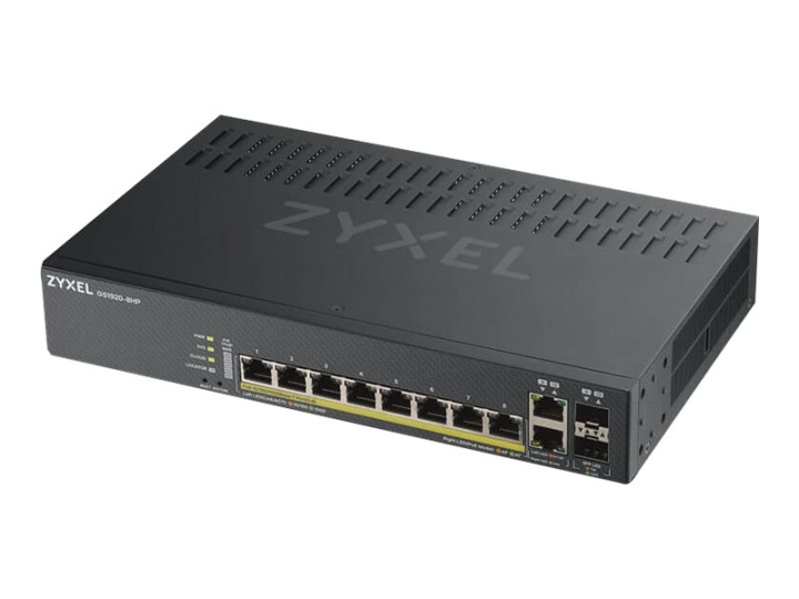 ZyXEL GS1920-8HPv2 Switch 8-port Gigabit PoE+ in de groep COMPUTERS & RANDAPPARATUUR / Netwerk / Schakelaars / 10/100/1000Mbps bij TP E-commerce Nordic AB (C67296)