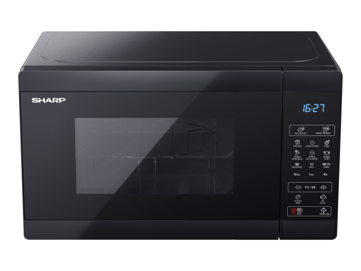 Sharp YC-MG02E-B Microwave Oven with Grill Black in de groep HUISHOUDEN & TUIN / Huishoudelijke apparaten / Magnetrons bij TP E-commerce Nordic AB (C67314)