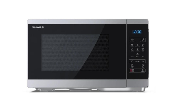 Sharp Microwave Oven YC-MS252AE-S Free standing 25 L 900 W Silver in de groep HUISHOUDEN & TUIN / Huishoudelijke apparaten / Magnetrons bij TP E-commerce Nordic AB (C67337)