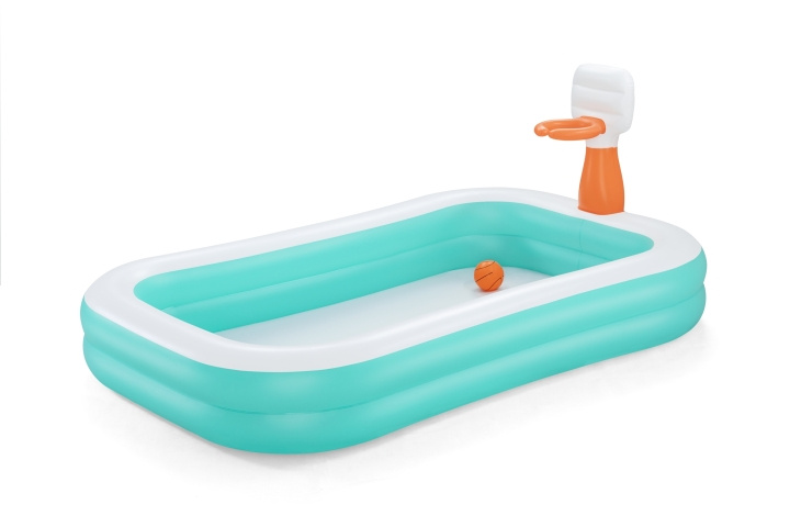 Bestway Familjepool Dunk n Splash 251 x 168 x 102cm in de groep HUISHOUDEN & TUIN / Tuinproducten / Zwembad & Accessoires / Zwembaden bij TP E-commerce Nordic AB (C67381)