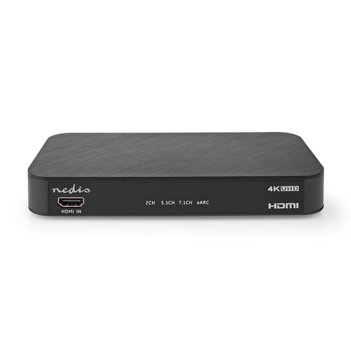 Nedis Digitale Audioconverter | 2-wegs | Input: DC Power / 1 x HDMI™ Input | Output: 1x 3,5 mm / 1x TosLink / 3x HDMI™ Output | Automatisch / Drukknop | Antraciet in de groep HOME ELECTRONICS / Kabels & Adapters / Audio Digitaal bij TP E-commerce Nordic AB (C67490)