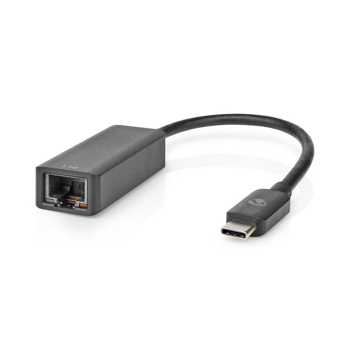 Nedis USB-netwerkadapter | USB 3.2 Gen 1 | 2.5 Gbps | USB-C™ Male | RJ45 Female | 0.20 m | Rond | Vernikkeld | Vertind-Koper | Zwart | Doos in de groep COMPUTERS & RANDAPPARATUUR / Netwerk / Netwerkkaarten / USB bij TP E-commerce Nordic AB (C67504)