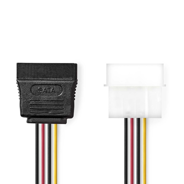 Nedis Interne Voedingskabel | Molex Male | SATA 15-Pins Female | Verguld | 0.15 m | Rond | PVC | Multicolour | Doos in de groep COMPUTERS & RANDAPPARATUUR / Computerkabels / Interne / SATA bij TP E-commerce Nordic AB (C67506)