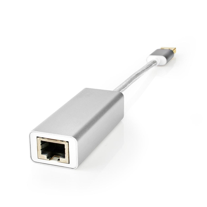 Nedis USB-netwerkadapter | USB 3.2 Gen 1 | 1 Gbps | USB-A Male | RJ45 Female | 0.20 m | Rond | Verguld | Koper | Zilver | Cover Window Box in de groep COMPUTERS & RANDAPPARATUUR / Netwerk / Netwerkkaarten / USB bij TP E-commerce Nordic AB (C67514)