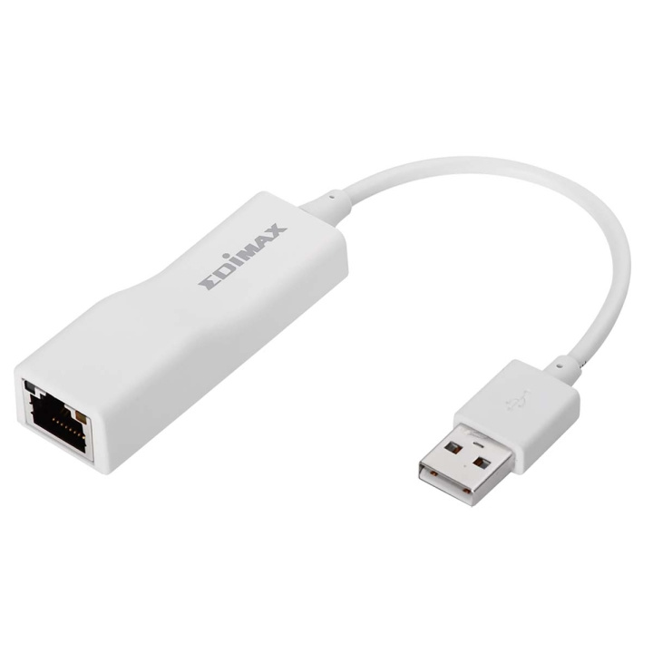 Edimax USB 2.0 Fast Ethernet-adapter 10/100 Mbit Wit in de groep COMPUTERS & RANDAPPARATUUR / Netwerk / Netwerkkaarten / USB bij TP E-commerce Nordic AB (C67582)