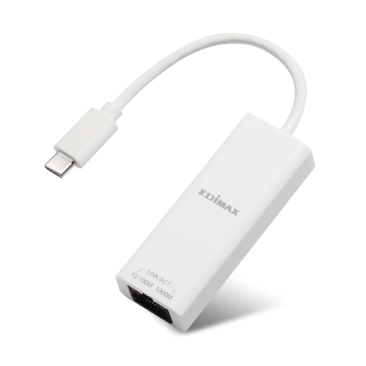 Edimax USB 3.2 Type C to Gigabit Ethernet Adapter in de groep COMPUTERS & RANDAPPARATUUR / Netwerk / Netwerkkaarten / USB bij TP E-commerce Nordic AB (C67584)