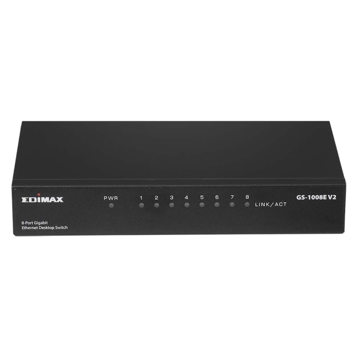 Edimax 8-poorts gigabit desktop-switch in de groep COMPUTERS & RANDAPPARATUUR / Netwerk / Schakelaars / 10/100/1000Mbps bij TP E-commerce Nordic AB (C67599)