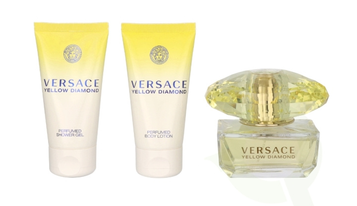 Versace Yellow Diamond Giftset 150 ml Edt Spray 50ml/Shower Gel 50ml/Body Lotion 50ml in de groep BEAUTY & HEALTH / Cadeausets / Cadeausets voor haar bij TP E-commerce Nordic AB (C67703)