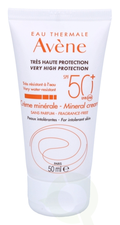 Avene Sun Care Mineral Cream SPF50+ 50 ml in de groep BEAUTY & HEALTH / Huidsverzorging / Zonnebank / Zonnebescherming bij TP E-commerce Nordic AB (C67730)