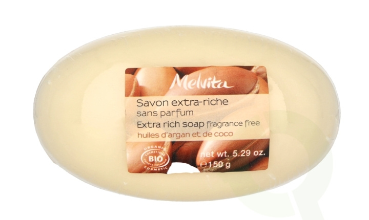 Melvita Extra Rich Soap 150 g With Argan Oil & Coconut in de groep BEAUTY & HEALTH / Huidsverzorging / Lichaamsverzorging / Geurende zeep bij TP E-commerce Nordic AB (C67786)