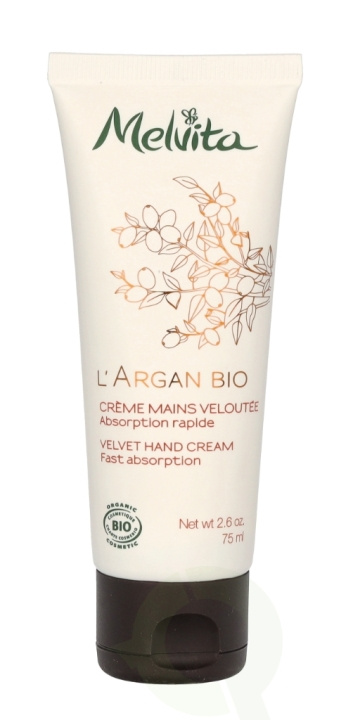 Melvita L\'Argan Bio Velvety Hand Cream 75 ml in de groep BEAUTY & HEALTH / Manicure/pedicure / Handcrèmes bij TP E-commerce Nordic AB (C67791)